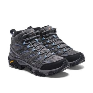 Merrell Moab 2 Mid Waterproof Women's Hiking Shoes - Grey/periwinkle Size 9